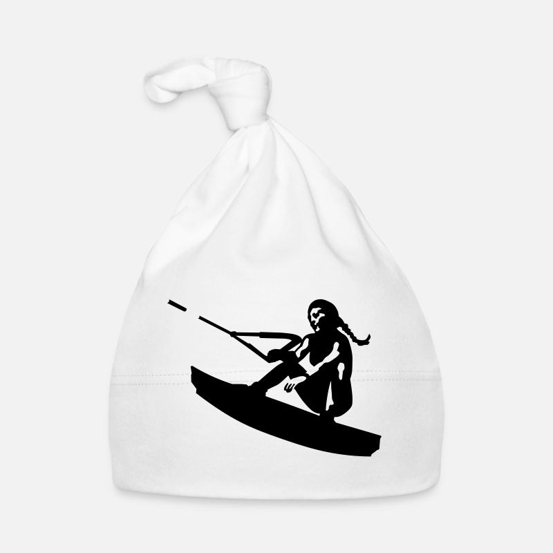 Wakeboarding - Baby Bio-Mütze - Weiß