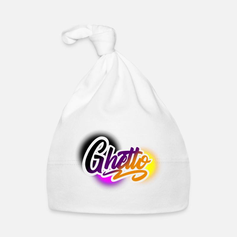 Ghetto - Baby Bio-Mütze - Weiß