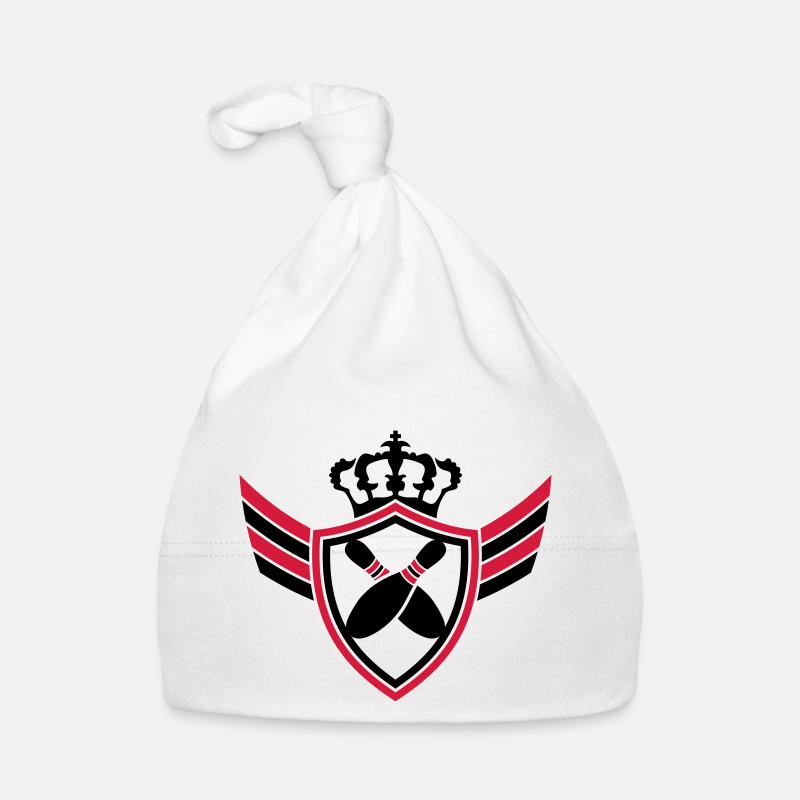 Bowling Pins Blazon Logo Design Baby Bio-Mütze