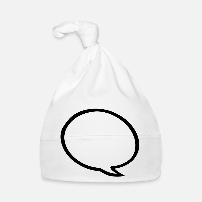 speech bubble Organic Baby Cap