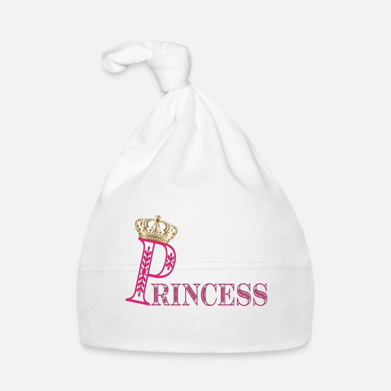 Princesse Princesse Couronne - Costume de Princesse - Bonnet bio Bébé - blanc