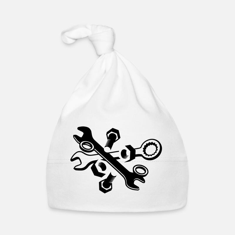 Screws, nuts and wrench Organic Baby Cap