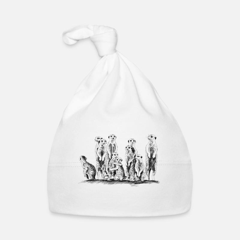 Erdmännchen Baby Bio-Mütze