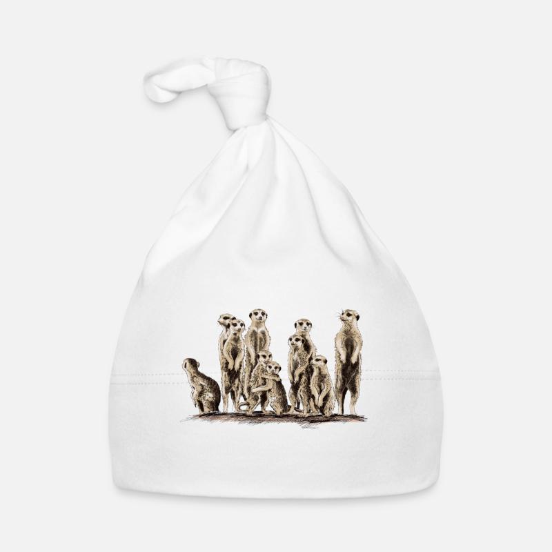 Erdmännchen Baby Bio-Mütze
