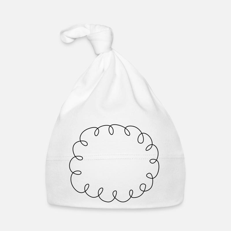 Squiggle speech bubble Organic Baby Cap