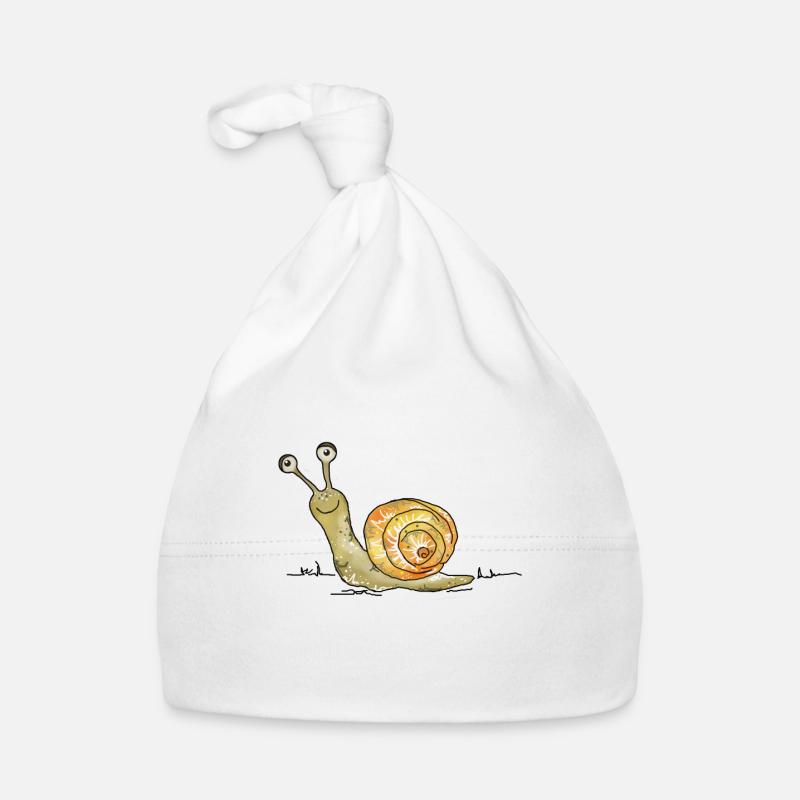 Escargot drôle Bonnet bio Bébé
