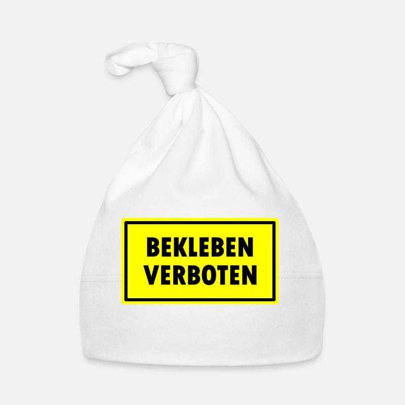 Bekleben Verboten Baby Bio-Mütze
