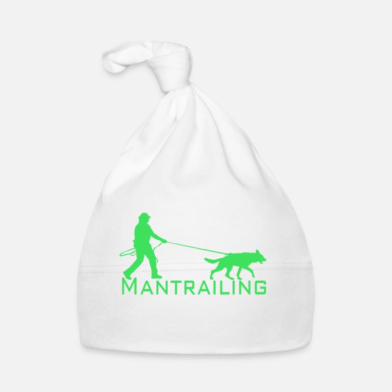 Mantrailing - Organic Baby Cap - white