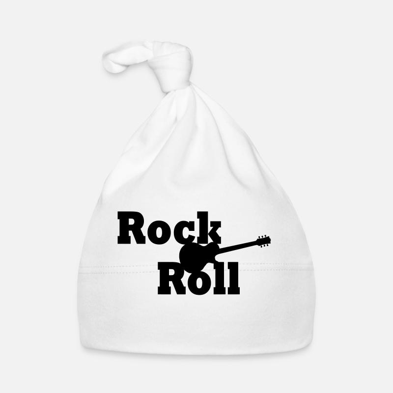 Rock and roll - Bonnet bio Bébé - blanc