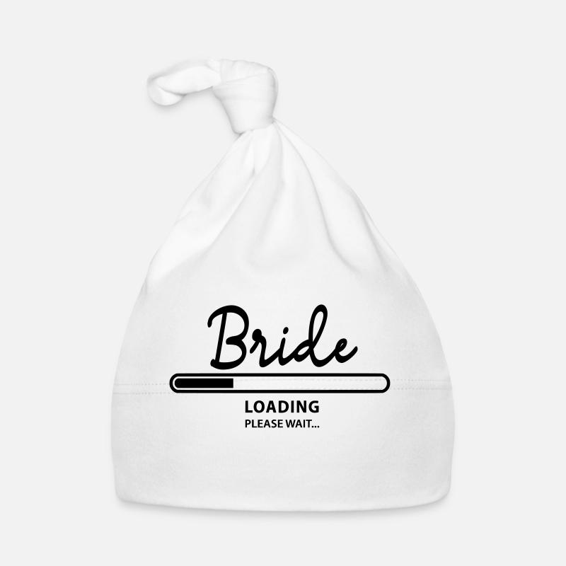 bride loading - Baby Bio-Mütze - Weiß