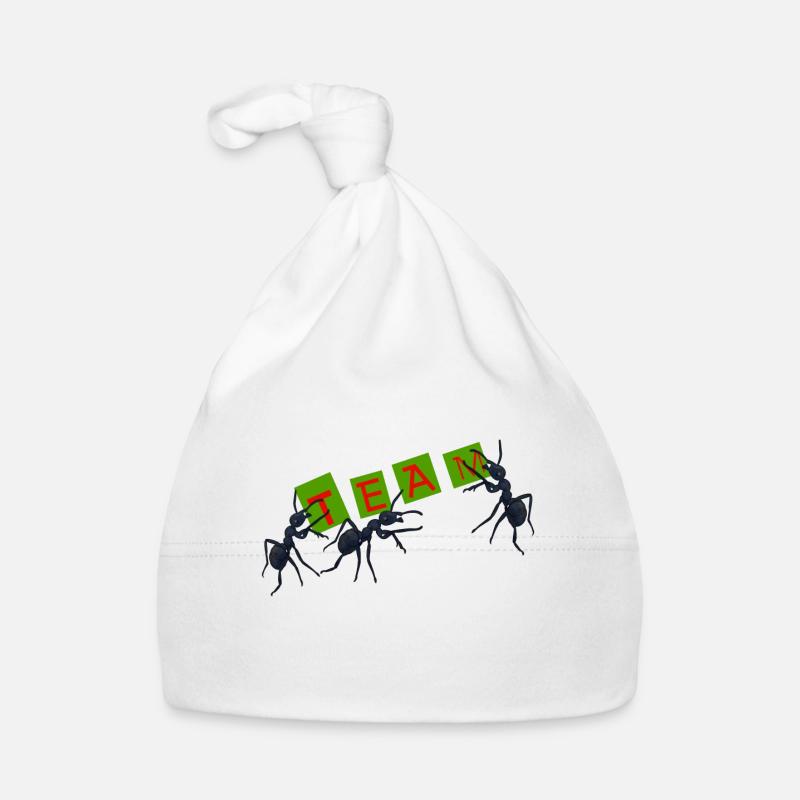 Team, group, ant Organic Baby Cap