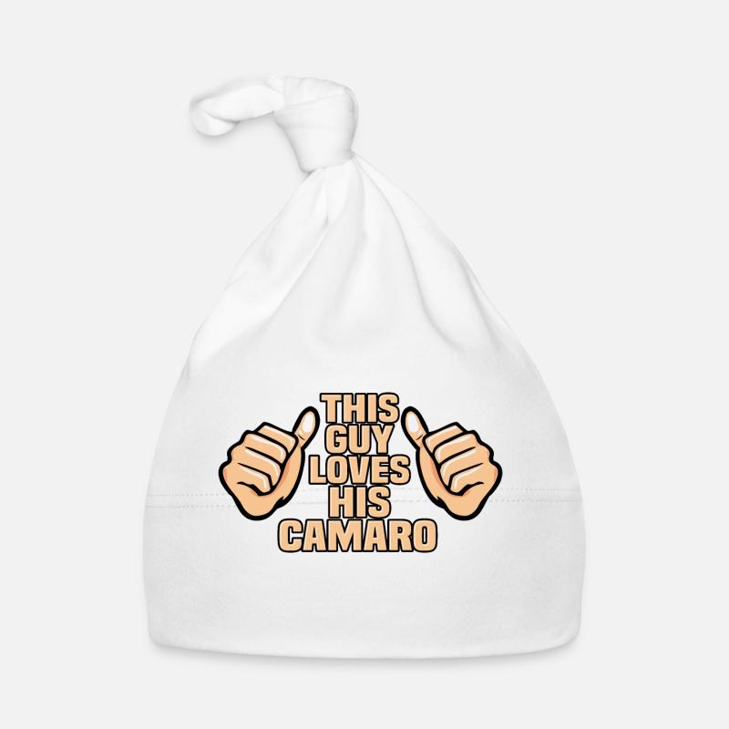 THIS GUY LOVES HIS CAMARO Organic Baby Cap