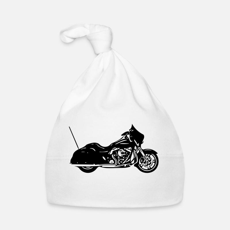 Road King Desing - Bonnet bio Bébé - blanc