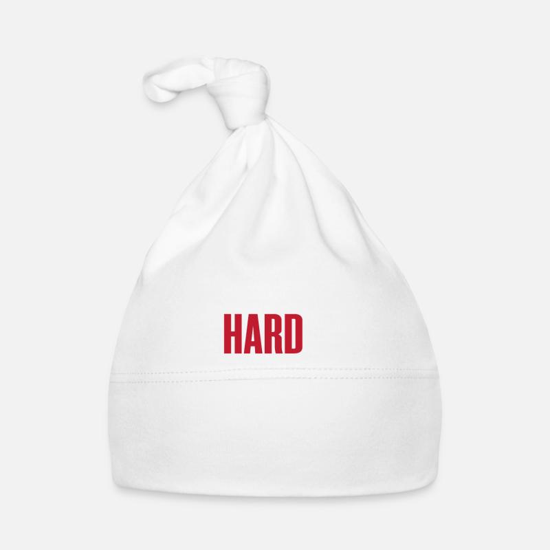 Hard Core - Organic Baby Cap - white