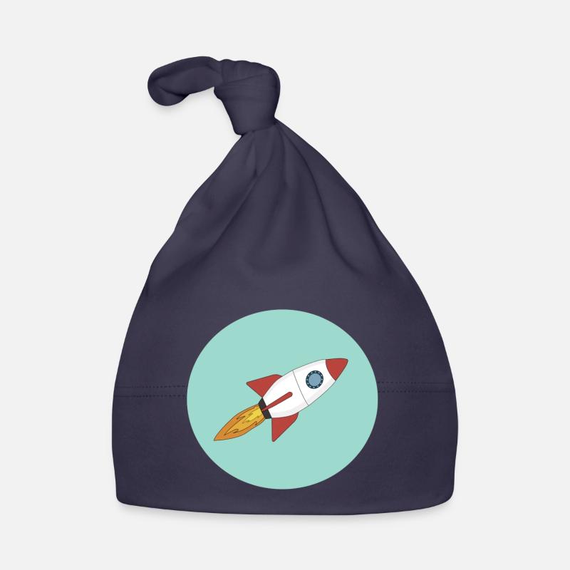 Space rocket Organic Baby Cap