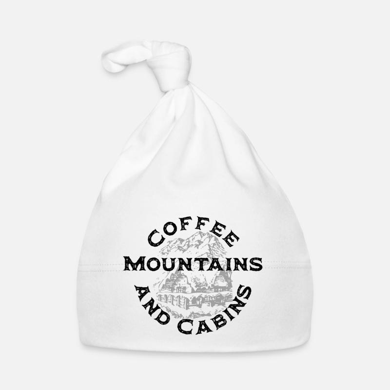 coffee mountains and cabins Organic Baby Cap