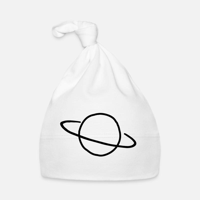 Saturn Planet Space Organic Baby Cap
