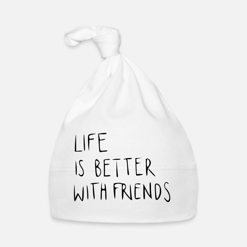 Life is better with friends Baby Bio-Mütze