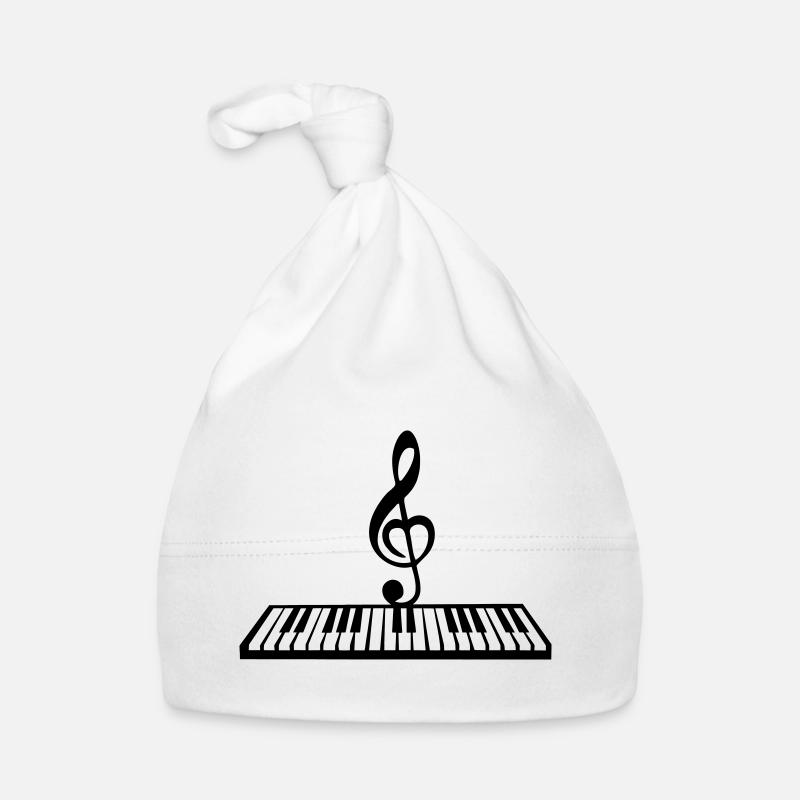 Klavier mit Notentaste, Keyboard Baby Bio-Mütze