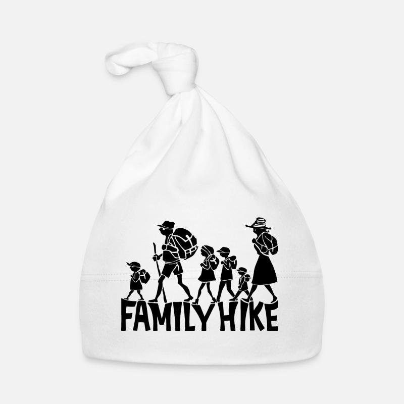 Conception de randonnée familiale pour les équipes familiales et plus encore... - Bonnet bio Bébé - blanc