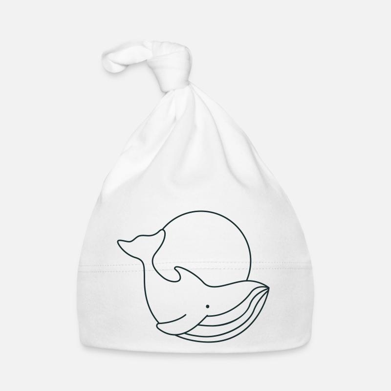 Cercle de baleine mignon Bonnet bio Bébé