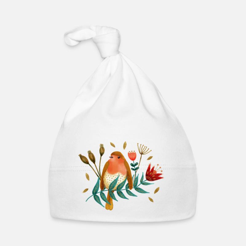 Vogel Roodborst Robin Oiseau Bonnet bio Bébé