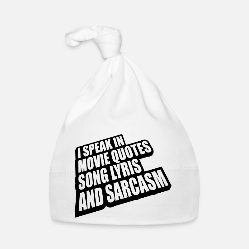 speak lyrics and sarcasm Baby Bio-Mütze