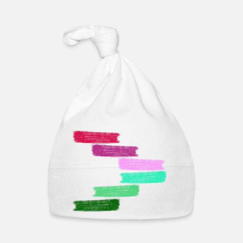 Puzzle de jeu de couleur - Bonnet bio Bébé - blanc