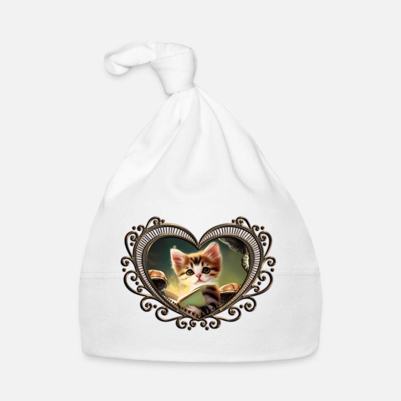Une jolie aventure de lecture de chaton Bonnet bio Bébé