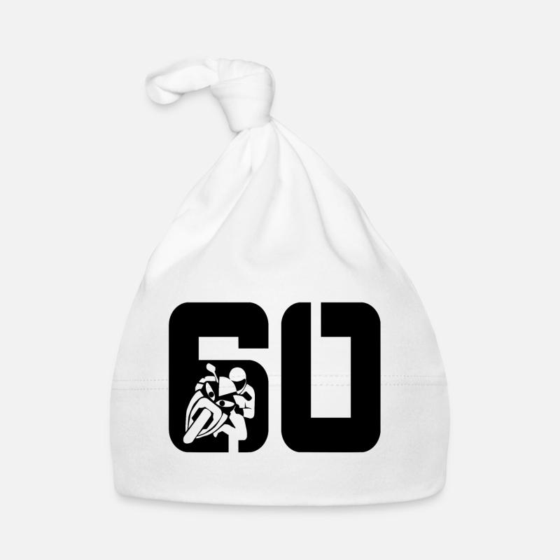 60 motorcycle bikers Organic Baby Cap