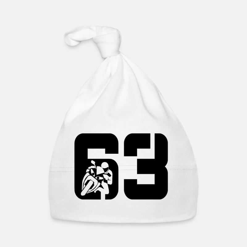 63 Motorcycle Biker Organic Baby Cap