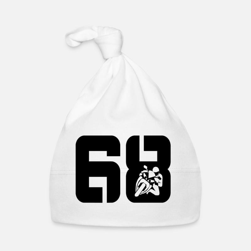 68 Motorcycle Biker Organic Baby Cap
