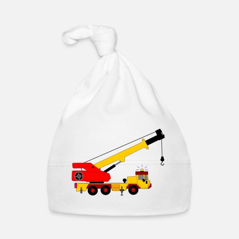 Couleur du camion-grue Bonnet bio Bébé