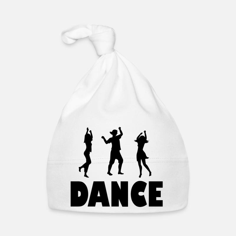 Danse Musique de danse - Bonnet bio Bébé - blanc