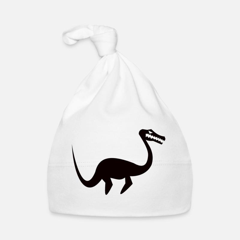cool plesiosaurus silhouette design Organic Baby Cap