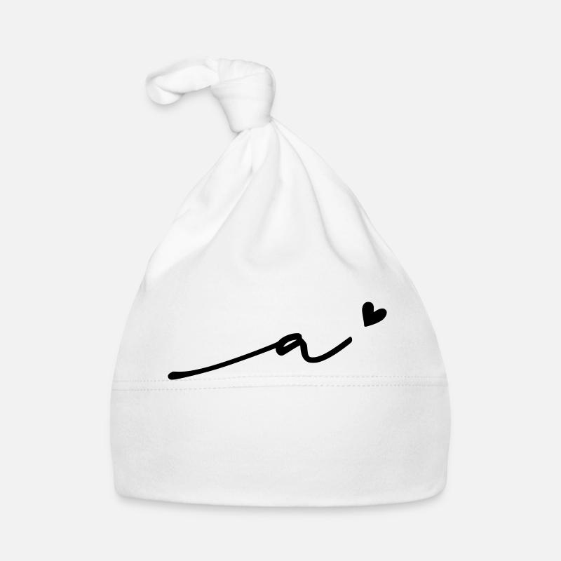 Lettre a) Cursive Bonnet bio Bébé