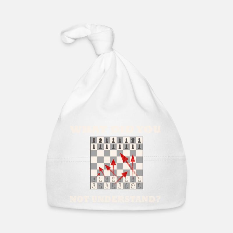 What didn't you understand? Chess Moves Organic Baby Cap