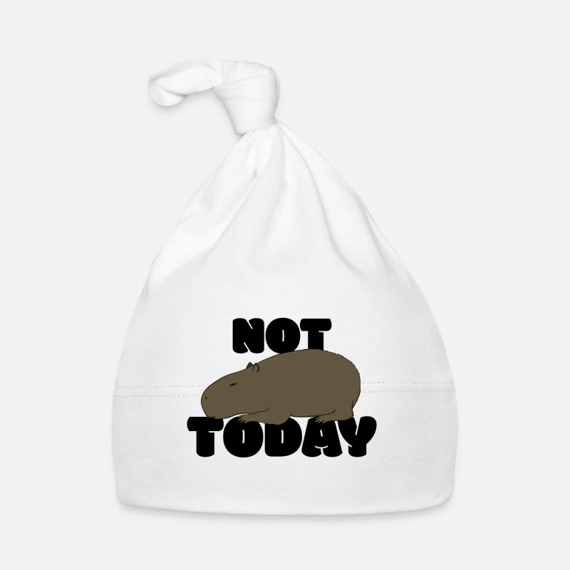 Not today Capybara Organic Baby Cap