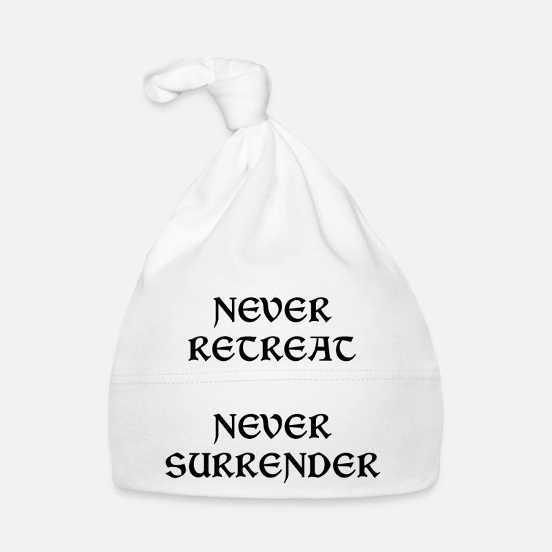 Never Retreat Never Surrender Organic Baby Cap