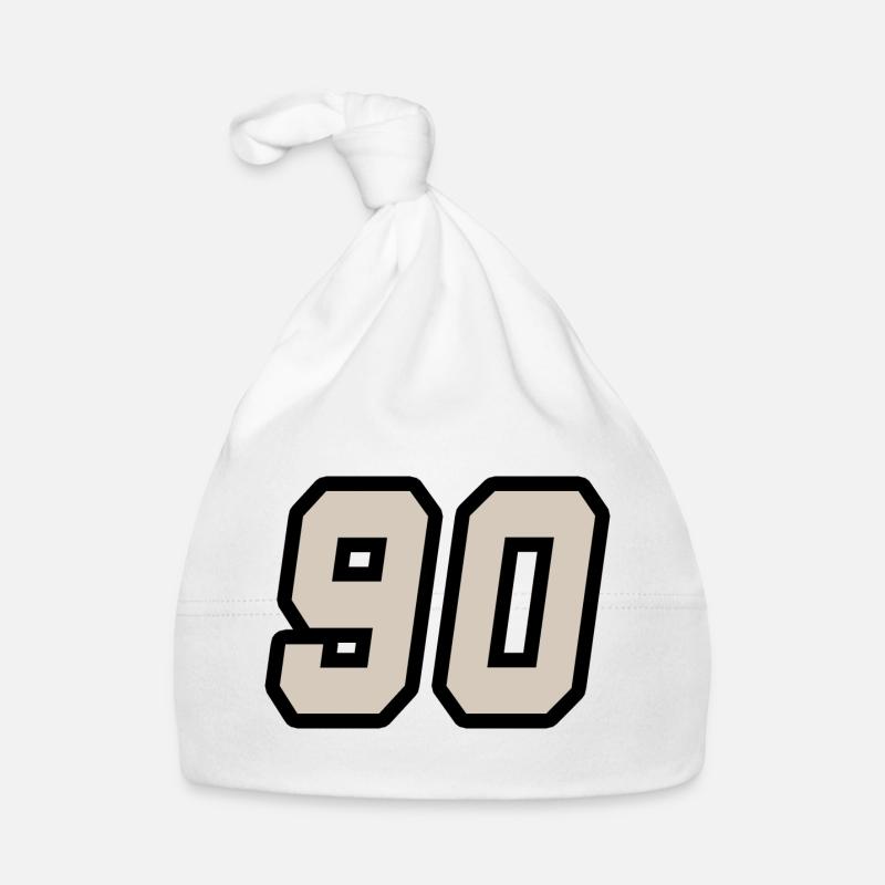 Nummer neunzig 90 Baby Bio-Mütze