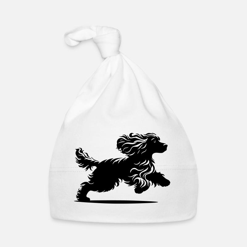 Cocker Spaniel - Organic Baby Cap - white