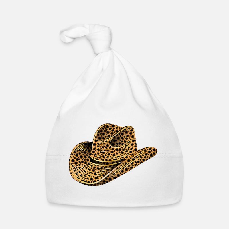 Cowboy Hat, Western Hat in Leopard Print Organic Baby Cap