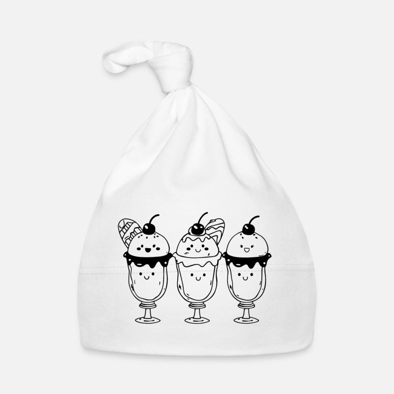 Cartoon Eisbecher Baby Bio-Mütze