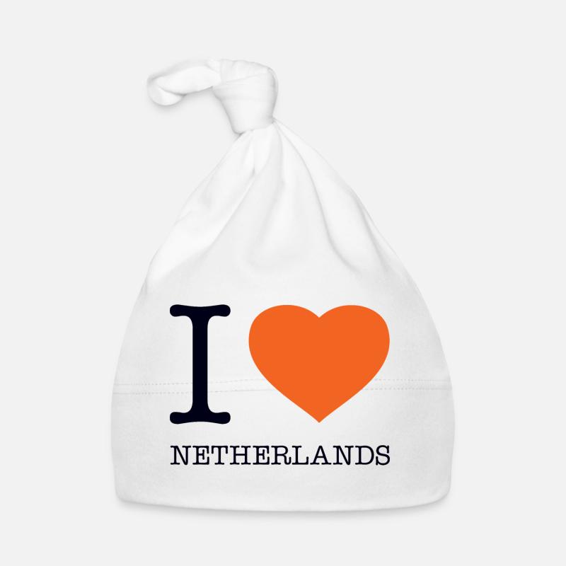 I LOVE NETHERLANDS Baby Bio-Mütze