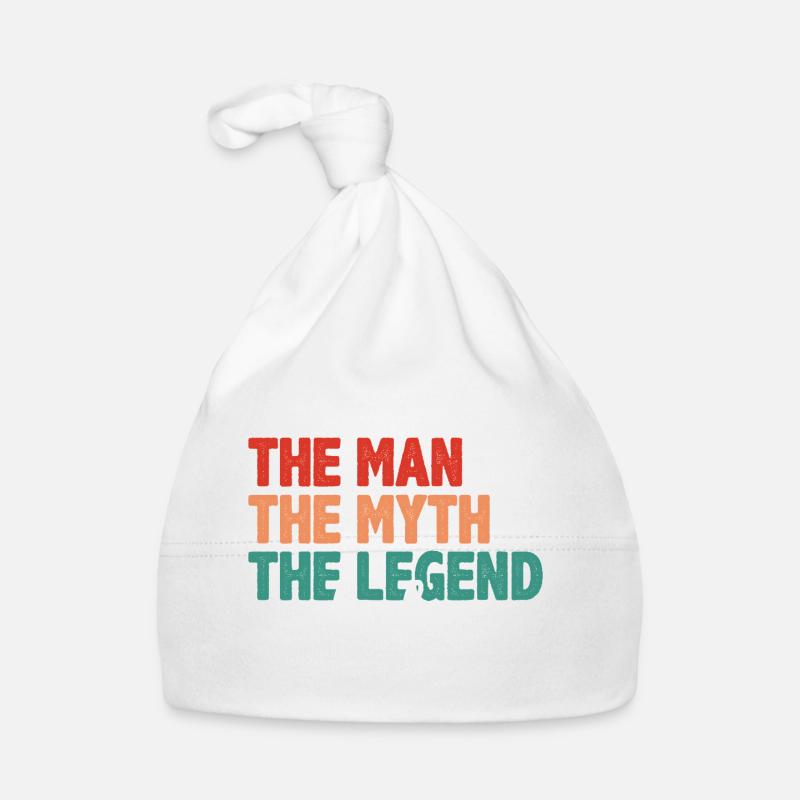 Dad - The Man, The Myth, The Legend Organic Baby Cap