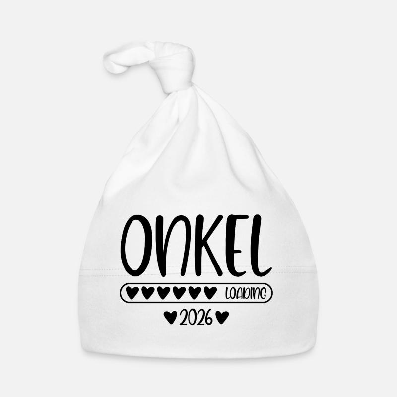 Onkel 2026 loading - Baby Bio-Mütze - Weiß