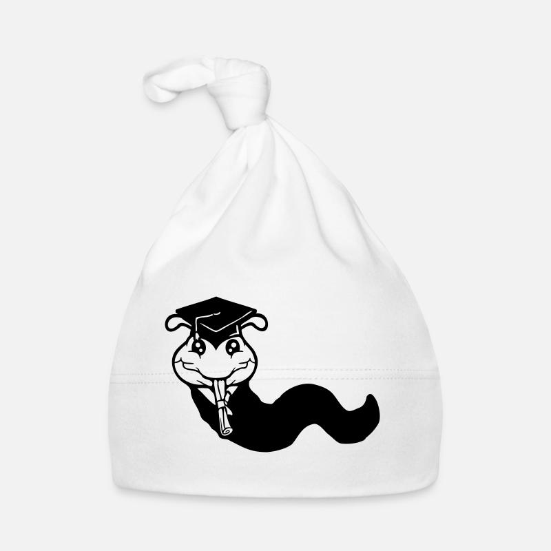 Caterpillar High School Graduation Passed College Worm Organic Baby Cap