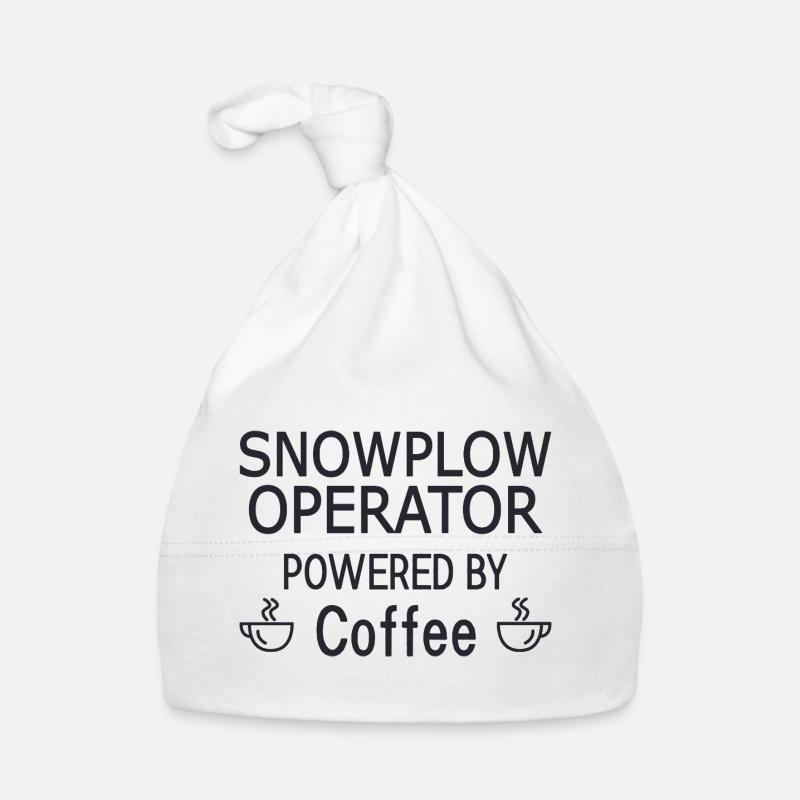 Snowplow Operator Powered Coffee Schneepflugfahrer Baby Bio-Mütze