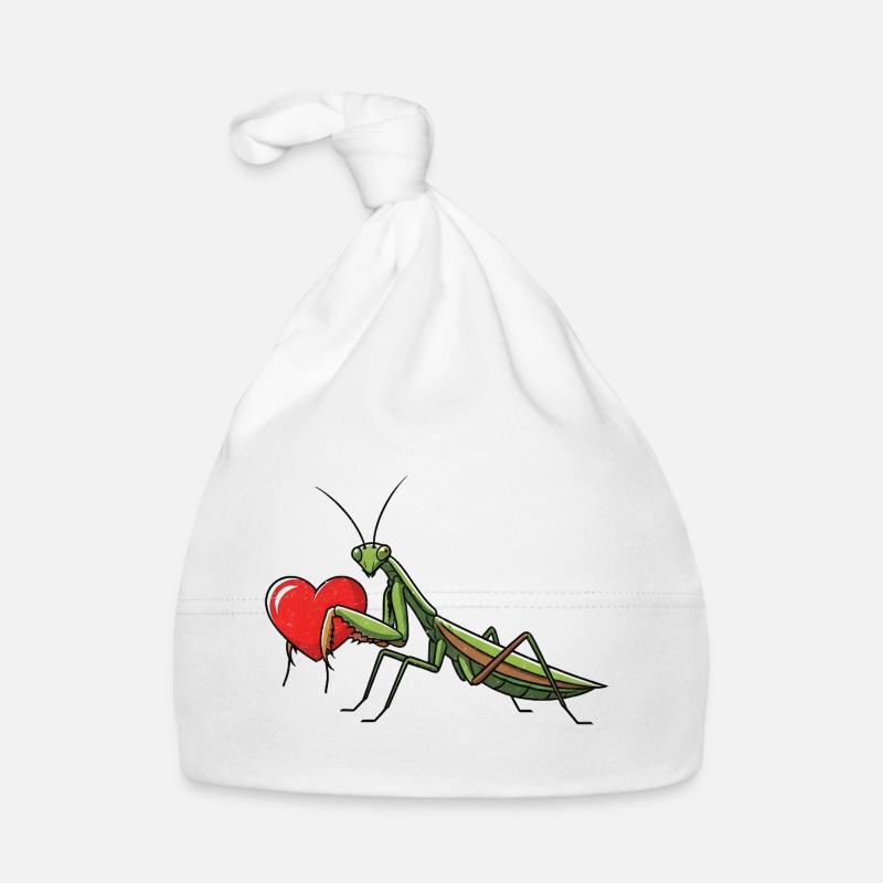 Praying Mantis Praying Mantis Heart Organic Baby Cap