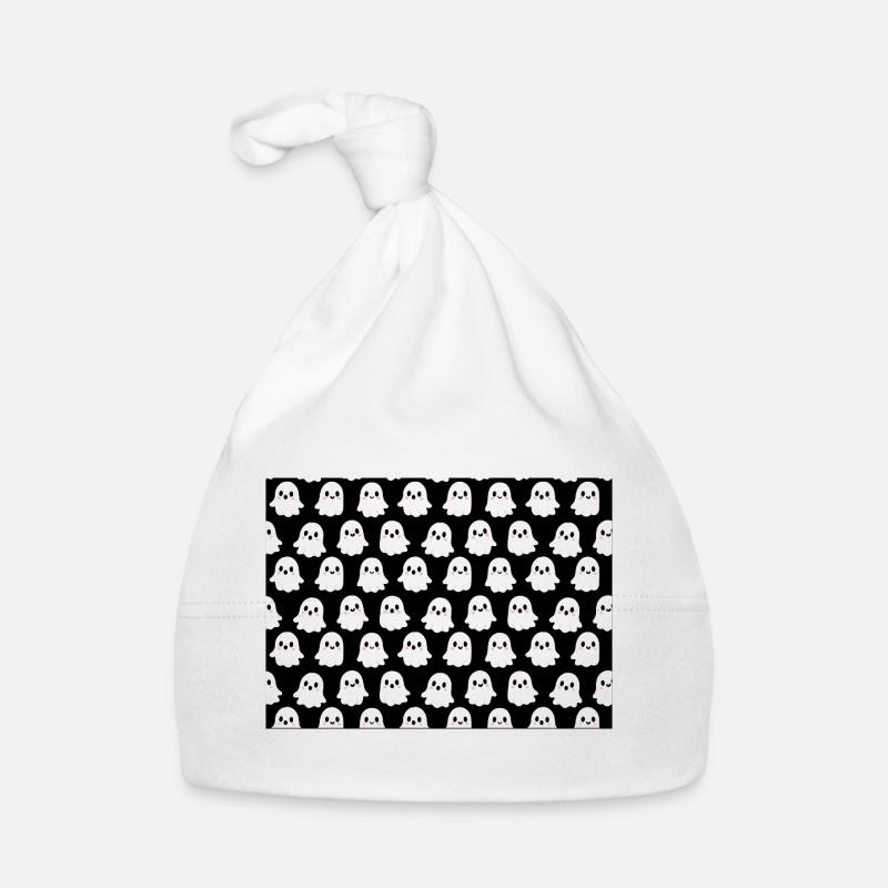 Cute Ghosts Pattern Organic Baby Cap
